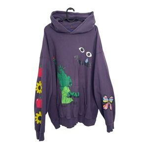 Awake NY x Stefan Meier Printed Hoodie 'Pewter' Large